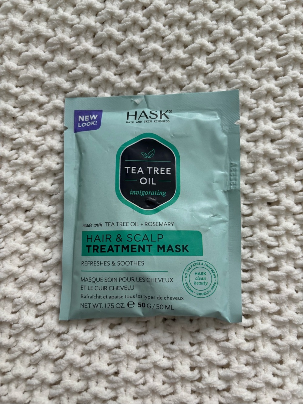 Hask Tea Tree Oil Hair & Scalp Treatment Mask — Mint Green